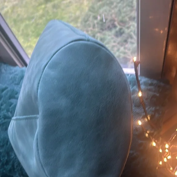 BRAND NEW FOREST GREEN PORTLANDβS LEATHER CO. Bucket bag/ strap : adjustable nwt - Picture 11 of 12